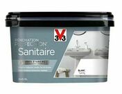 Peinture rénovation kit sanitaire satin blanc - pot 1l - Peintures - Peinture & Droguerie - GEDIMAT
