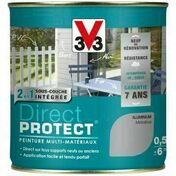 Peinture DIRECT PROTECT mtallis aluminium - pot 0,125l - Gedimat.fr