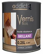 Vernis bois ADDICT brillant chne clair - pot de 250ml - Produits de finition bois - Amnagements extrieurs - GEDIMAT