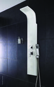 Colonne de douche TONGA hydromassante blanc - Colonnes et Combinés de douches - Salle de Bains & Sanitaire - GEDIMAT