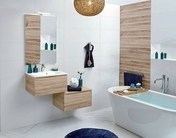 Ensemble meuble STORY chêne san remo + plateau de recouvrement - 60x32x46cm - Meubles de salles de bains - Salle de Bains & Sanitaire - GEDIMAT