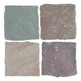 Pav carr en grs indien Cobles 140x140mm multicolore - Pavs - Dallages - Amnagements extrieurs - GEDIMAT