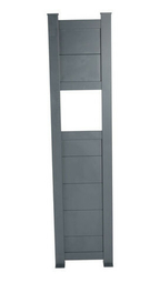 Totem bote aux lettres alu gris 7016 - 1m80x43cm - Botes aux lettres - Amnagements extrieurs - GEDIMAT