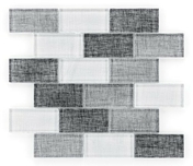Carrelage pour mur intérieur TEX LINE Ice Grey 29,8x29,8cm - Mosaïques - Galets - Revêtement Sols & Murs - GEDIMAT