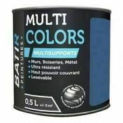 Peinture multi colors multi-supports BATIR satin bleu cobalt - pot de 0,5l - Peintures - Peinture & Droguerie - GEDIMAT