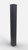 Poteau alu à sceller gris anthracite 7016 - 15x15cm 1,60m - Piliers - Murets - Aménagements extérieurs - GEDIMAT