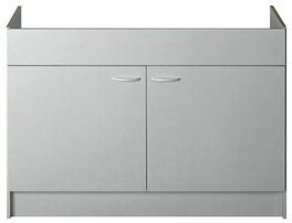 Meuble sous vier  poser 2 portes blanc - 120x60cm - Meubles sous-vier - Cuisine - GEDIMAT
