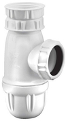 Siphon plastique blanc pour évier - sortie D.40mm - Vidages - Plomberie - GEDIMAT