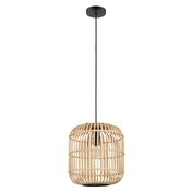 Suspension 1 E27 28W - noir bois naturel - Spoterie et Luminaire - Electricit & Eclairage - GEDIMAT