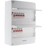 Coffret électrique pré-équipé 2 rangées 26 modules blanc - Tableaux électriques - Electricité & Eclairage - GEDIMAT