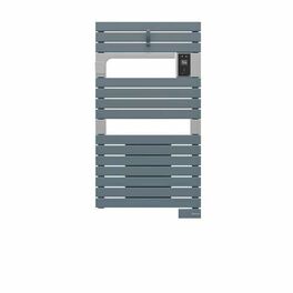 Sche-serviettes ASAMA connect - 1500W bleu gris - L.55 x H.103,2 x P.11,7cm - Chauffage salle de bain - Salle de Bains & Sanitaire - GEDIMAT