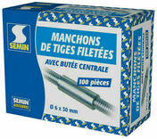 Manchon tige filetée - 6x30mm - boîte de 100 pièces - Accessoires plafonds - Isolation & Cloison - GEDIMAT