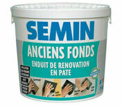 Enduit de rénovation SEMIN ANCIENS FONDS - seau de 15kg - Enduits de lissage - Peinture & Droguerie - GEDIMAT