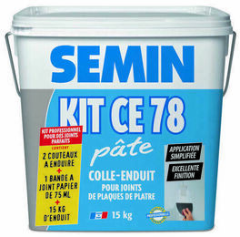 Kit joints pte CE78 - Pot de 15kg - Enduits - Colles - Isolation & Cloison - GEDIMAT