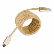 Cordon micro USB dor - 3m - Fils - Cbles - Electricit & Eclairage - GEDIMAT