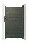 Portillon alu - 1000 x 1682 x 40 mm - gris anthracite - Ecrans - Cltures - Menuiserie & Amnagement - GEDIMAT