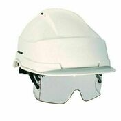 Casque de chantier avec lunette-masque IRIS blanc - Protection des personnes - Vtements - Outillage - GEDIMAT
