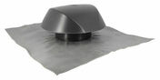 Chapeau de ventilation avec collerette d'tanchit ATEMAX anthracite - D160 - Accessoires de fixation - Couverture & Bardage - GEDIMAT
