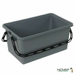 Bac universel 24L gris + anses noires - Bacs - Accessoires - Quincaillerie - GEDIMAT