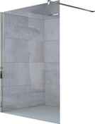Paroi de douche fixe DESIGN PURE verre 6mm transparent avec profilés chromé - 200x80cm - Portes - Parois de douche - Salle de Bains & Sanitaire - GEDIMAT