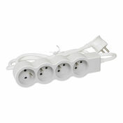 Rallonge multiprise extra plate 4 prises blanc 3m - Interrupteurs - Prises - Electricit & Eclairage - GEDIMAT