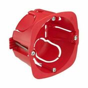 Boîte d'encastrement cloison sèche rouge 1 poste D67mm P40mm - Modulaires - Boîtes - Electricité & Eclairage - GEDIMAT