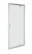 Porte de douche pivotante PASSO verre 5mm transparent avec profilés silver mat - 190x80cm - Portes - Parois de douche - Salle de Bains & Sanitaire - GEDIMAT