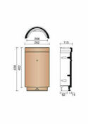 Fatire-artier 1/2 ronde ventile Seltz n2 brun fonc - B000 1001 - Tuiles et Accessoires - Couverture & Bardage - GEDIMAT