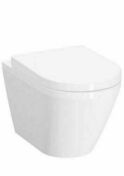 Pack WC supsendu cuvette INTEGRA et abattant SLIM blanc - 54x35,5cm - WC - Mécanismes - Salle de Bains & Sanitaire - GEDIMAT