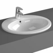 Vasque à encastrer S20 blanc - 52,5x47,5x18cm - Vasques - Plans vasques - Salle de Bains & Sanitaire - GEDIMAT