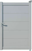 Portillon THELUS alu gris clair satin - h.1,60 x l.1 m - Portails - Barrires - Amnagements extrieurs - GEDIMAT