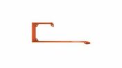 Etagère mue asymtétrique orange mangue 1 trou de 24 cm - long.42xhaut.18xprof.18 cm - Revêtements synthétiques - Revêtement Sols & Murs - GEDIMAT