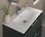 Plan vasque en cramique blanche - 71x46,5x20cm - Vasques - Plans vasques - Salle de Bains & Sanitaire - GEDIMAT