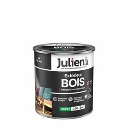 Peinture BOIS microporeuse noir - pot de 0,5l - Produits de finition bois - Peinture & Droguerie - GEDIMAT