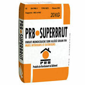 Enduit SUPERBRUT blanc de la cte - sac de 20kg - Enduits de faade - Matriaux & Construction - GEDIMAT