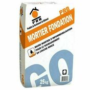 Mortier FONDATION - sac de 25kg - Ciments - Chaux - Mortiers - Matriaux & Construction - GEDIMAT
