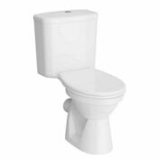 Pack WC à poser cuvette NORMUS sortie verticale avec abattant thermodur blanc - 79,5x68,5x38cm - WC - Mécanismes - Salle de Bains & Sanitaire - GEDIMAT
