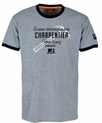 Tee-shirt charpentier gris chin - XL - Protection des personnes - Vtements - Outillage - GEDIMAT