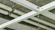 Profil porteur T24  crochet 850 classe D acier blanc - 3600x24x38mm - Accessoires plafonds - Isolation & Cloison - GEDIMAT