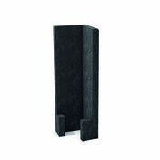 Angle pour mur en L RECYCLAT - 25 x 25 x 55 cm - noir - Bordures de jardin - Matriaux & Construction - GEDIMAT