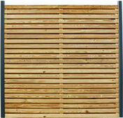 Ecran droit LINEA PRO Pin Sylvestre - 1,80 x 1,80 m p.64 mm - marron - Terrasse design pur - Un espace minimaliste aux tons neutres - Tendances Dsign pur - Gedimat.fr