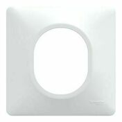 Plaque de finition OVALIS REFRESH 1 poste blanc - Interrupteurs - Prises - Electricit & Eclairage - GEDIMAT