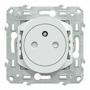 Prise de courant 2P+T OVALIS REFRESH affleurante bornes automatiques blanc - 16A - Interrupteurs - Prises - Electricit & Eclairage - GEDIMAT