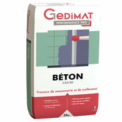 Bton C5/30 - sac de 25kg - GEDIMAT PERFORMANCE PRO - Gedimat.fr