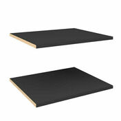 Rangement placard modulaire tablette noir pour colonne L.50cm - P.54,5 x L.46.4cm - Placards - Menuiserie & Aménagement - GEDIMAT