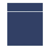 Faade de cuisine OTTA 1 porte + 1 tiroir bleu nuit mat B07 - H.71,5 x l.60 cm - Cuisines en kit, prtes  monter  - Cuisine - GEDIMAT