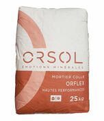 Mortier colle ORFLEX blanche - sac de 25kg - Ciments - Chaux - Mortiers - Matriaux & Construction - GEDIMAT