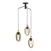 Suspension BASILDON E27 3 x 40W - noir et bois - Spoterie et Luminaire - Electricit & Eclairage - GEDIMAT