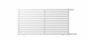 Portail coulissant MERLIN alu blanc - h.1,60 x l.4 m - Portails - Barrires - Menuiserie & Amnagement - GEDIMAT