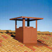 Sortie de toit TD VENTILATION 30% D160 - lisse brique - Sorties de toit - Couverture & Bardage - GEDIMAT